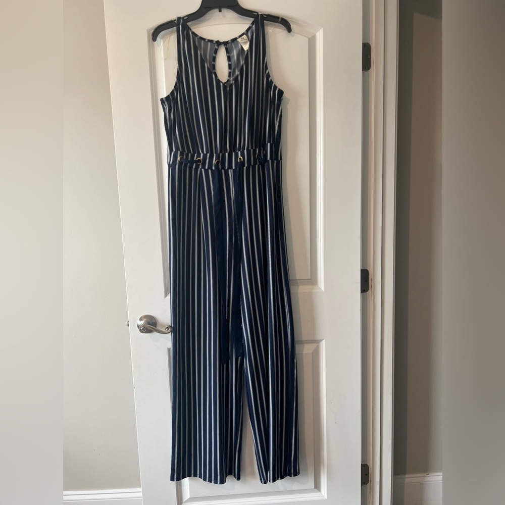 Jumpsuit Striped Navy